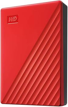 Amazon.com: WD 4TB My Passport, Portable External Hard Drive, Red