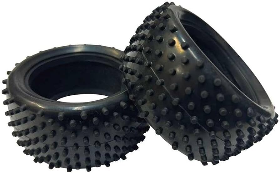 Amazon | 1/10 4WDバギー用ゴムタイヤ ピンタイプ リヤ用 2本入