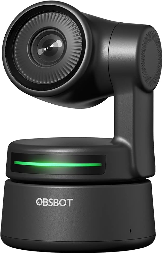 OBSBOT Tiny Webcam 1080P PTZ, AI-Powered Tracking & Auto Framing
