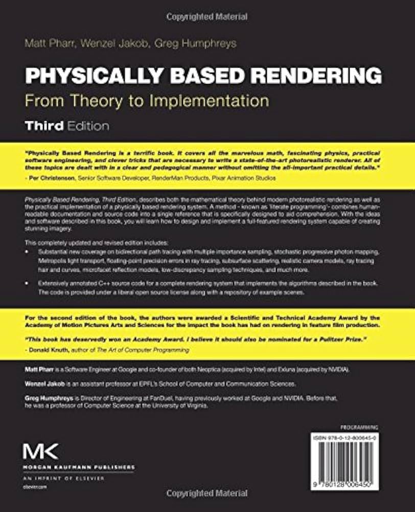 Physically Based Rendering: From Theory to Implementation: Pharr