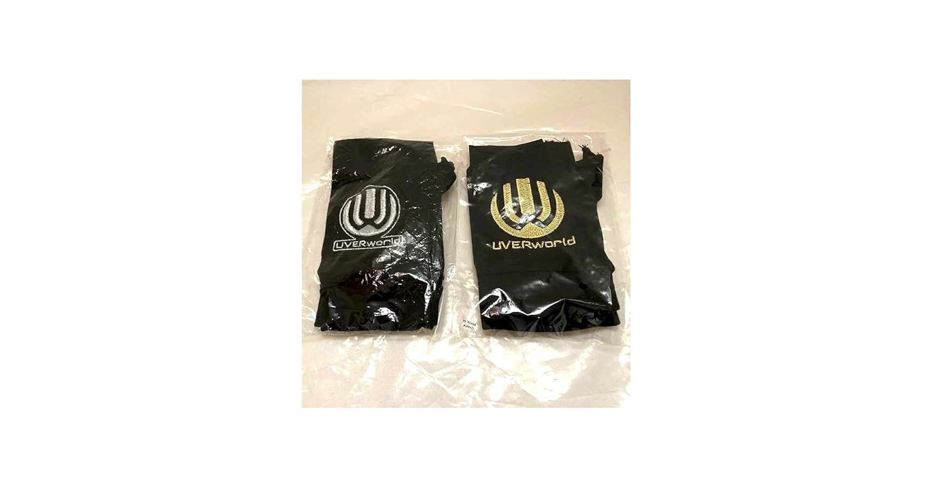 Amazon.co.jp: UVERworld グローブ ゴールド シルバー セット 刺繍