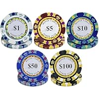 Amazon | モンテカルロ カジノチップ ポーカーチップ バカラチップ