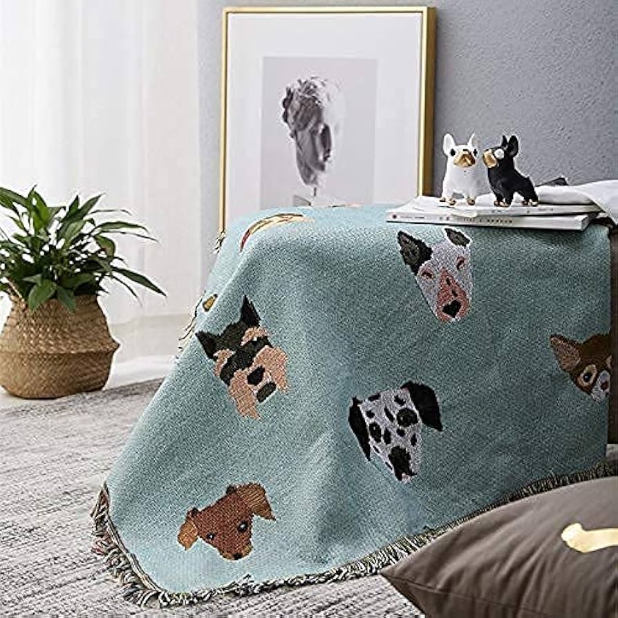 Amazon｜GYROHOME 犬柄 マルチカバー 長方形 大判 ソファーカバー 北欧