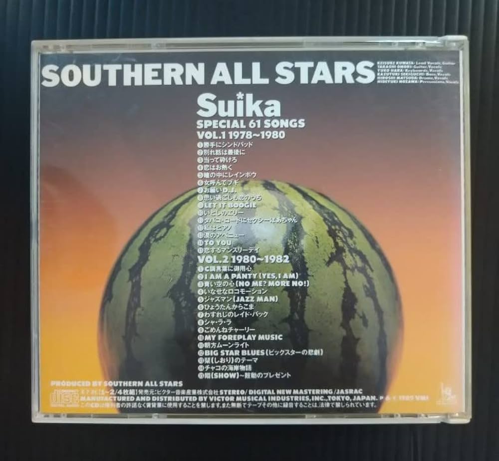 Amazon.co.jp: サザンオールスターズ すいか Vol.1-4 VDR-10001-4 缶