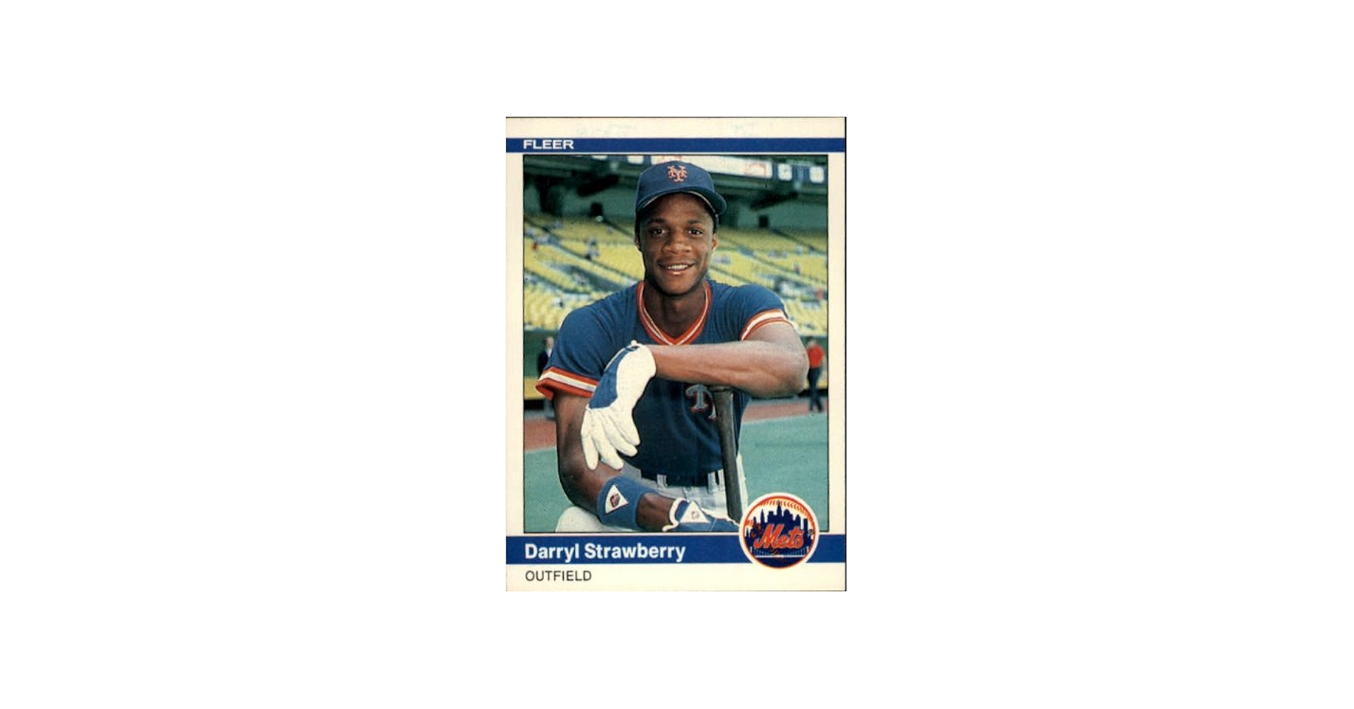 Amazon.com: 1984 Fleer Baseball Rookie Card #599 Darryl Strawberry