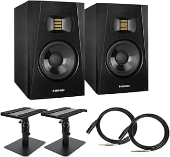 Amazon | ADAM Audio T5V ペア TRS-XLRケーブル スピーカースタンド