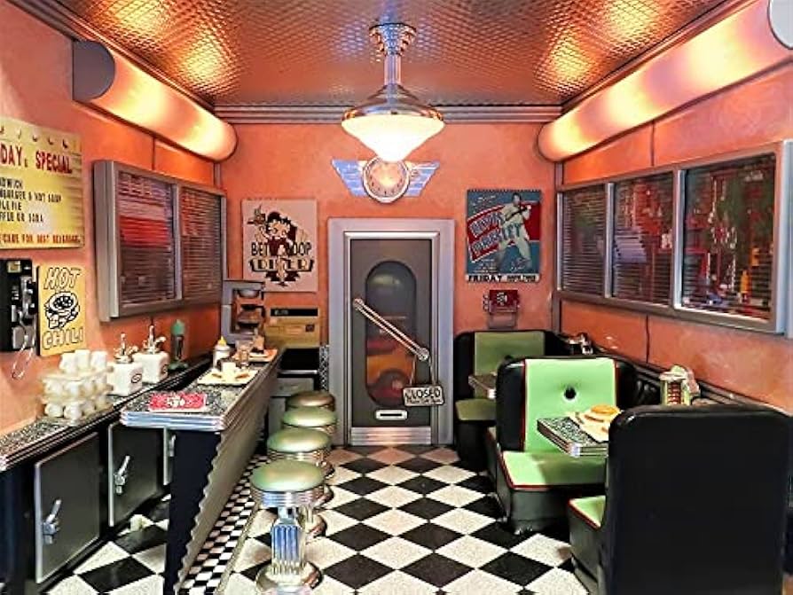 Amazon.co.jp: 爆1/12 絶版 ビンテージ ベティーのダイナー Betty's