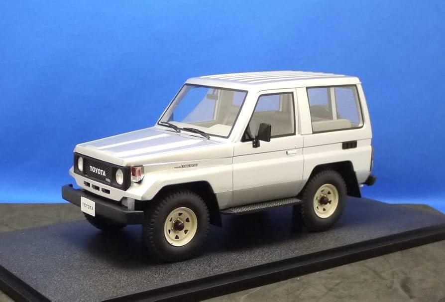 Amazon | 1/18 CULT ミニカー ランドクルーザー(BJ70) シルバー