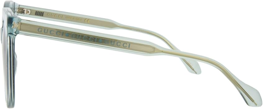 Amazon.com: Gucci Cat Eye Sunglasses Light Blue Light Blue Blue