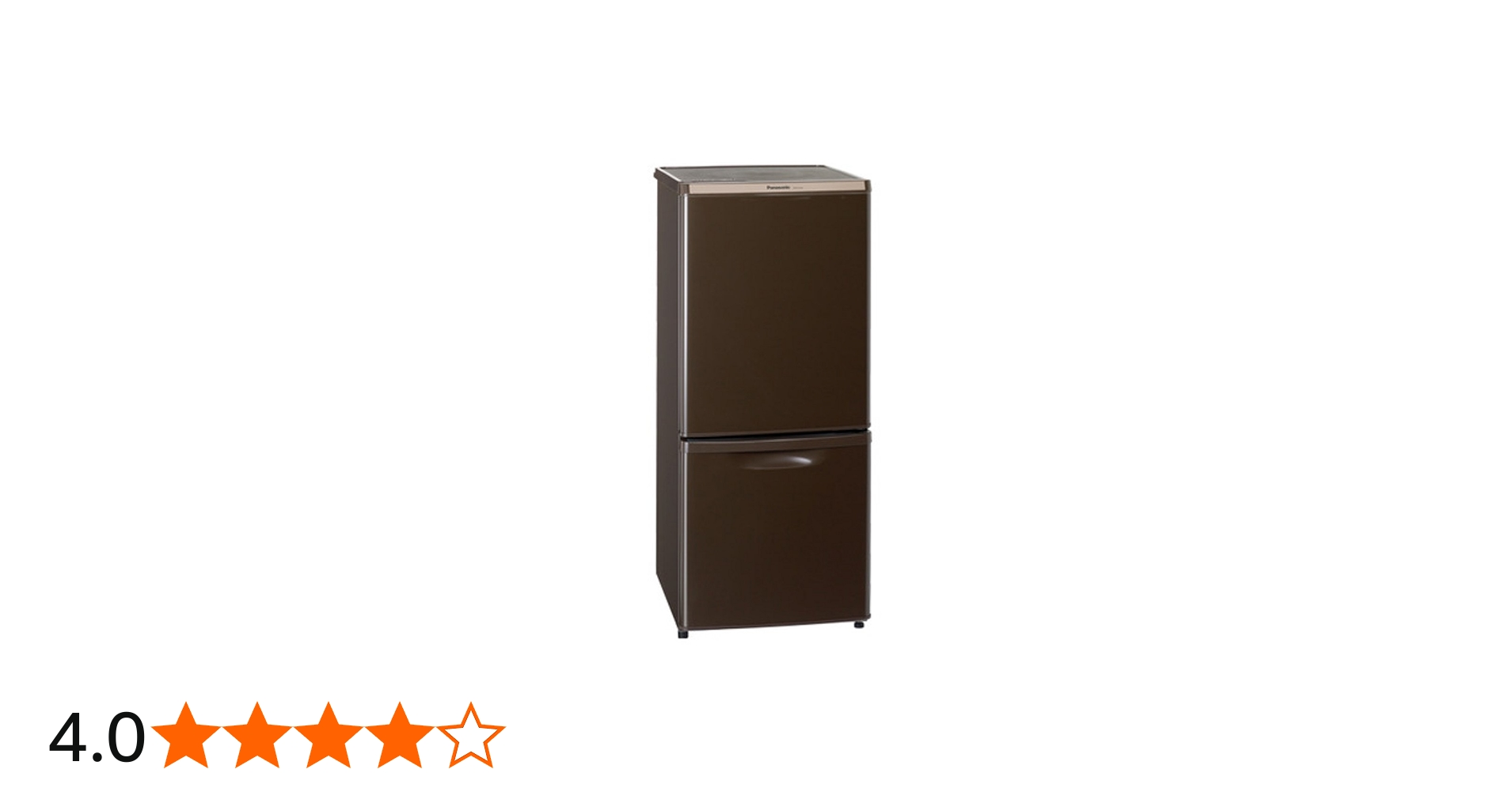 Amazon.co.jp: Panasonic 2ドア冷蔵庫 138L ブラウン NR-B147W-T
