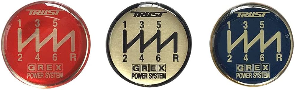 Amazon.co.jp: TRUST トラスト GREX シフトノブエンブレム 6速 (右下R