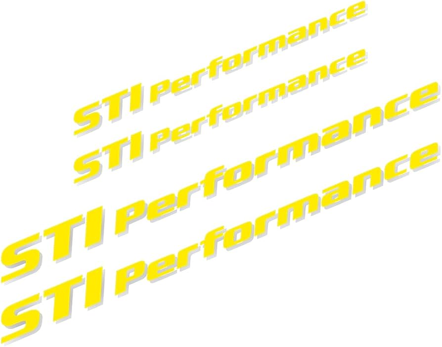 Amazon.co.jp: 4枚組□STI Performance□カッティングタイプ 防水