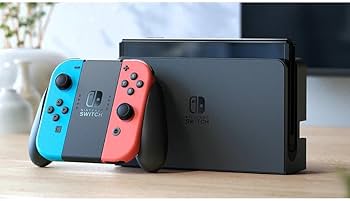 Amazon.com: Nintendo Switch OLED Model – Neon Red & Neon Blue Joy