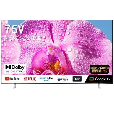 Amazon | TCL 75V型 4K 液晶テレビ ネット動画対応 75P636（Google TV