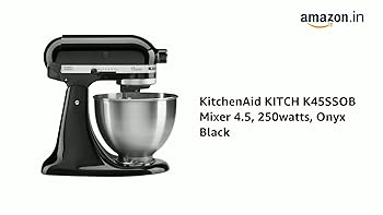 Buy KitchenAid KITCH K45SSOB Mixer 4.5, 250watts, Onyx Black
