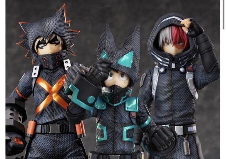 Amazon.co.jp: ヒロアカ ステルススーツ 緑谷出久 爆豪勝己 轟焦凍 3体