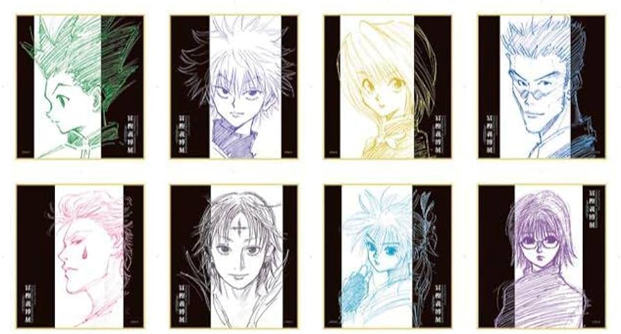 Amazon.co.jp: 冨樫義博展 原画展 HUNTER×HUNTER 色紙コレクション 全