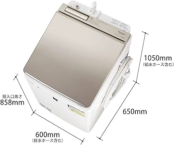 Amazon | シャープ SHARP 洗濯機 洗濯乾燥機 ES-PW11F-N ガラストップ