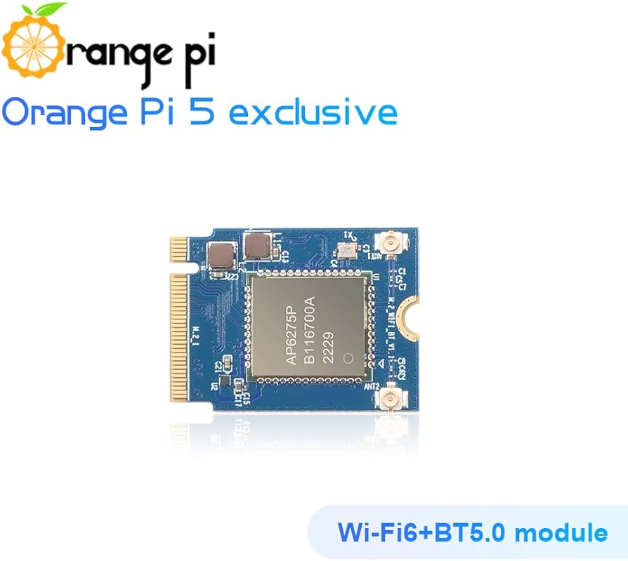 Amazon.com: Orange Pi 5 WiFi 6.0 Bluetooth 5.3 Module with Antenna