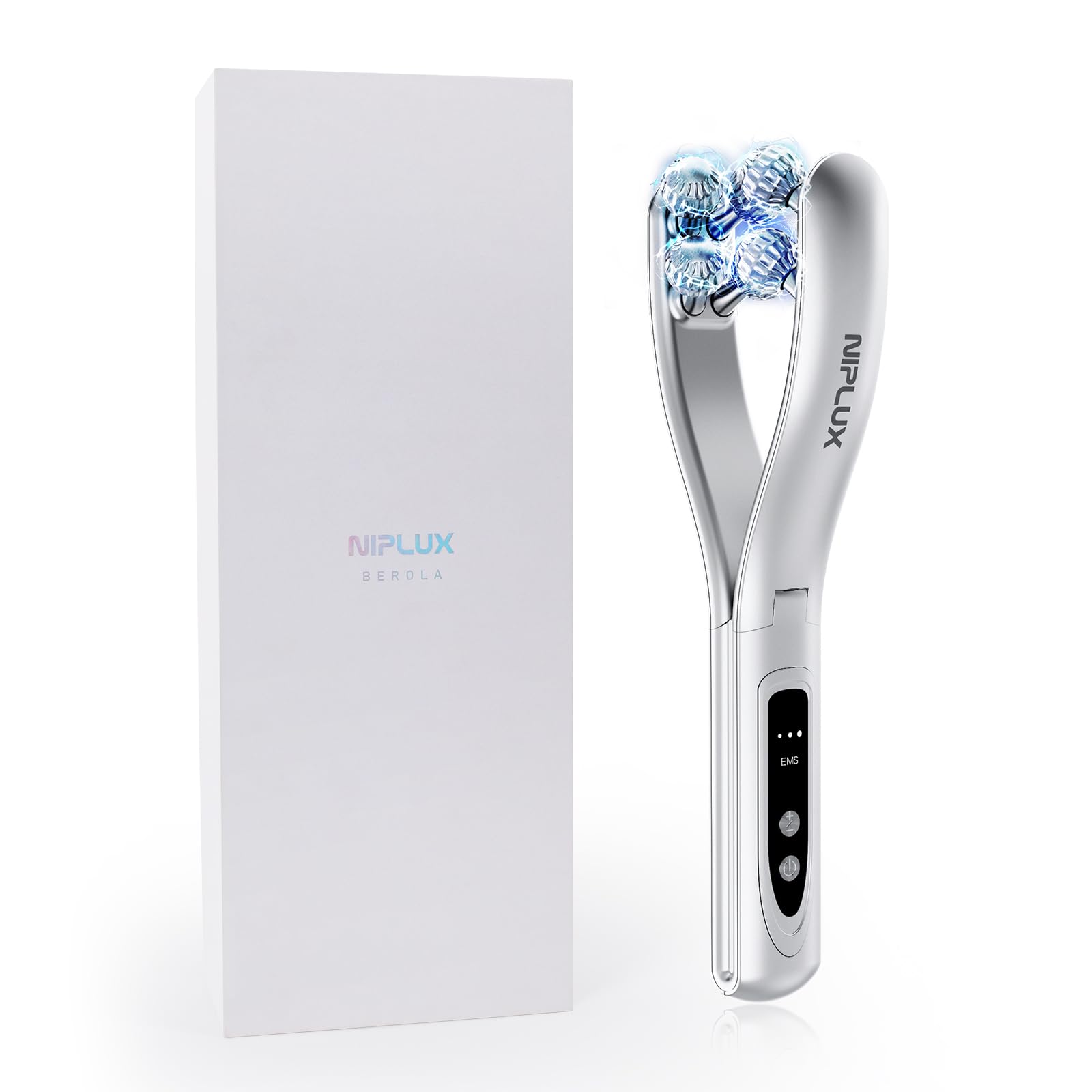 Amazon.co.jp: NIPLUX BEROLA 左右対称 リフトケア 美顔ローラー EMS