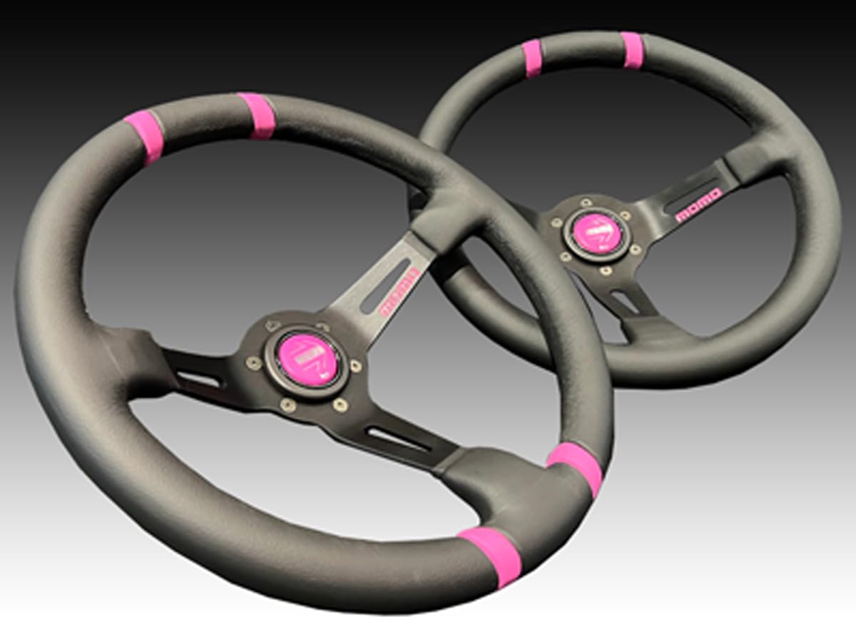 Amazon | MOMO(モモ)ステアリング ドリフト ピンク リボン 330mm AL-03
