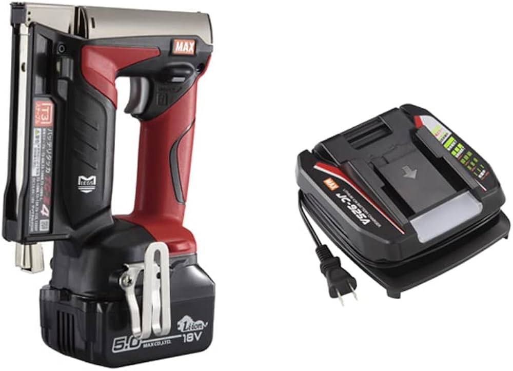 Amazon.co.jp: マックス(MAX) 充電式タッカ バッテリタッカ (充電器