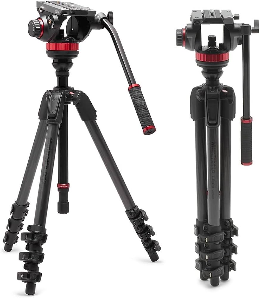 Amazon.com : Manfrotto 055 Video Tripod w/502 Video Fluid Head