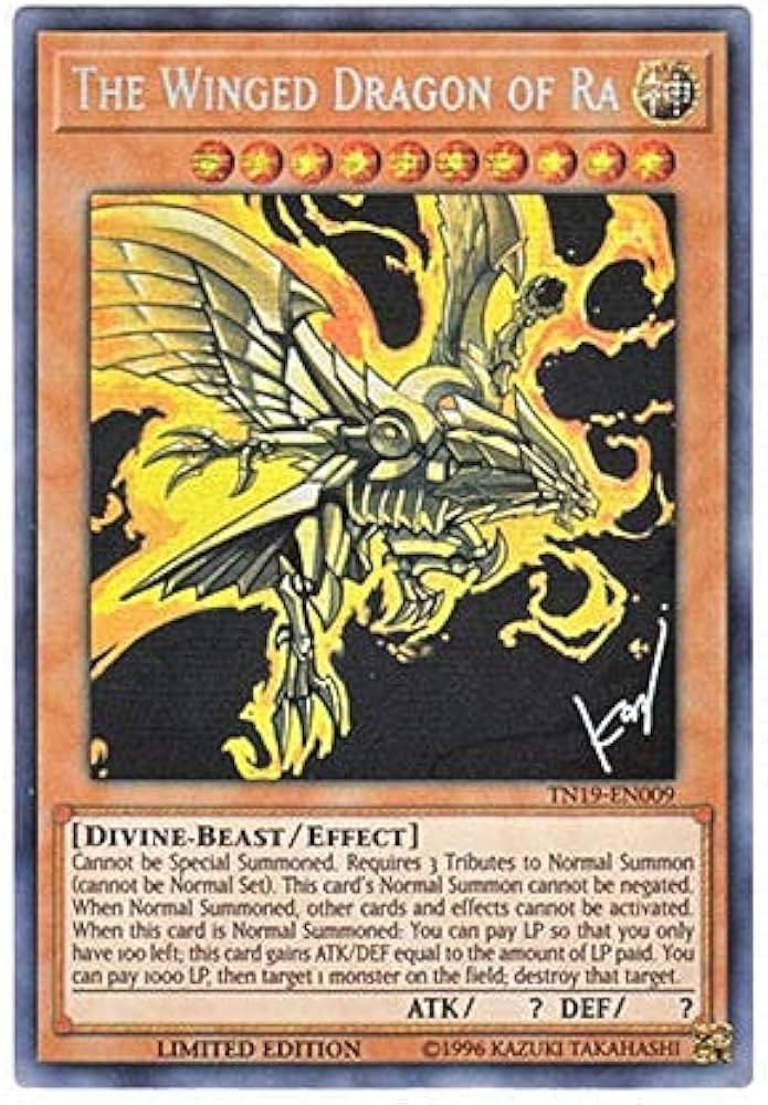 Amazon.co.jp: 遊戯王 英語版 TN19-EN009 The Winged Dragon of Ra