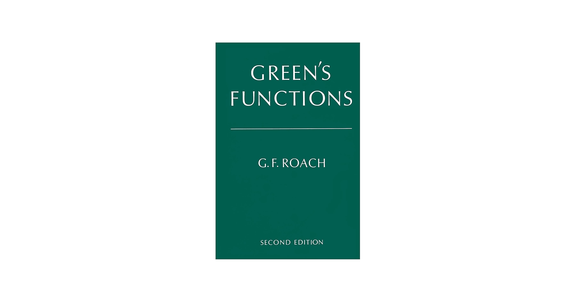 Green's Functions: Roach, G. F.: 9780521282888: Amazon.com: Books