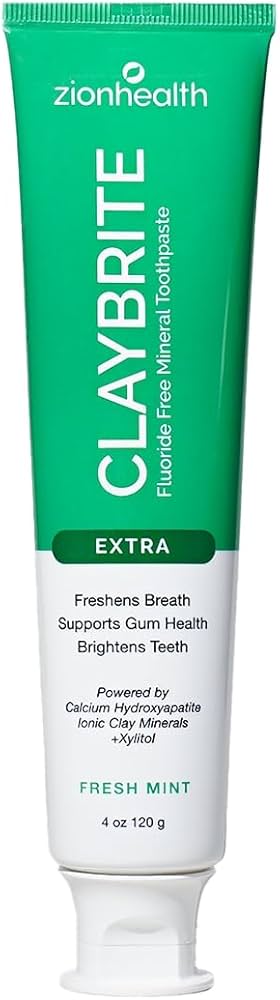 Amazon.com : Zion Health Claybrite Extra Strength Toothpaste, 4