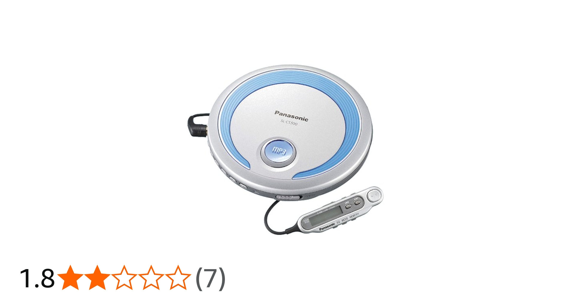 Amazon.co.jp: Panasonic SL-CT500-A ポータブルCDプレーヤー (ブルー