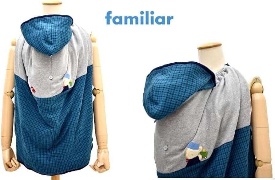 familiar】ファミリア（〜90）抱っこ紐ケープ＊美品＊ベビーカー＊毛布