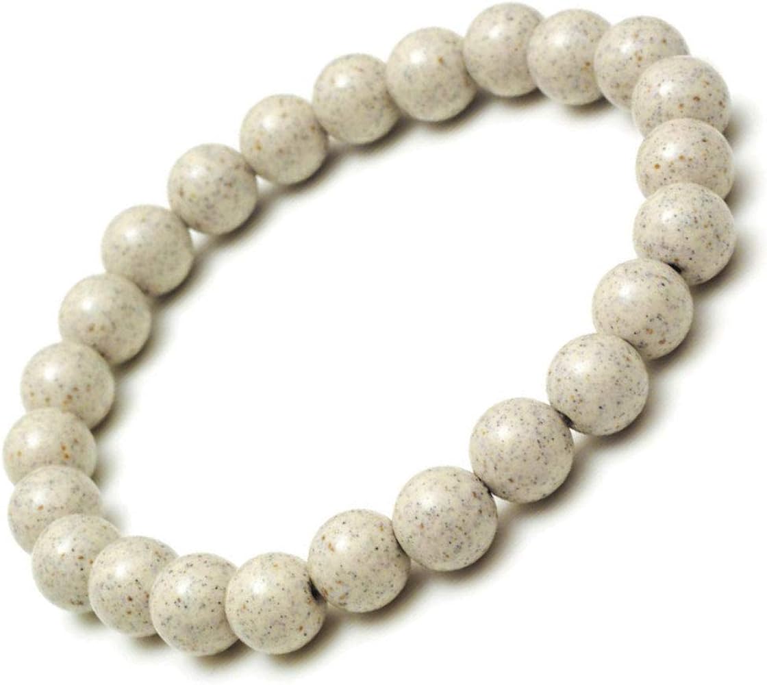 Amazon | [OVER-9] 北投石 ブレスレット 8mm 本物保証 台湾 原石