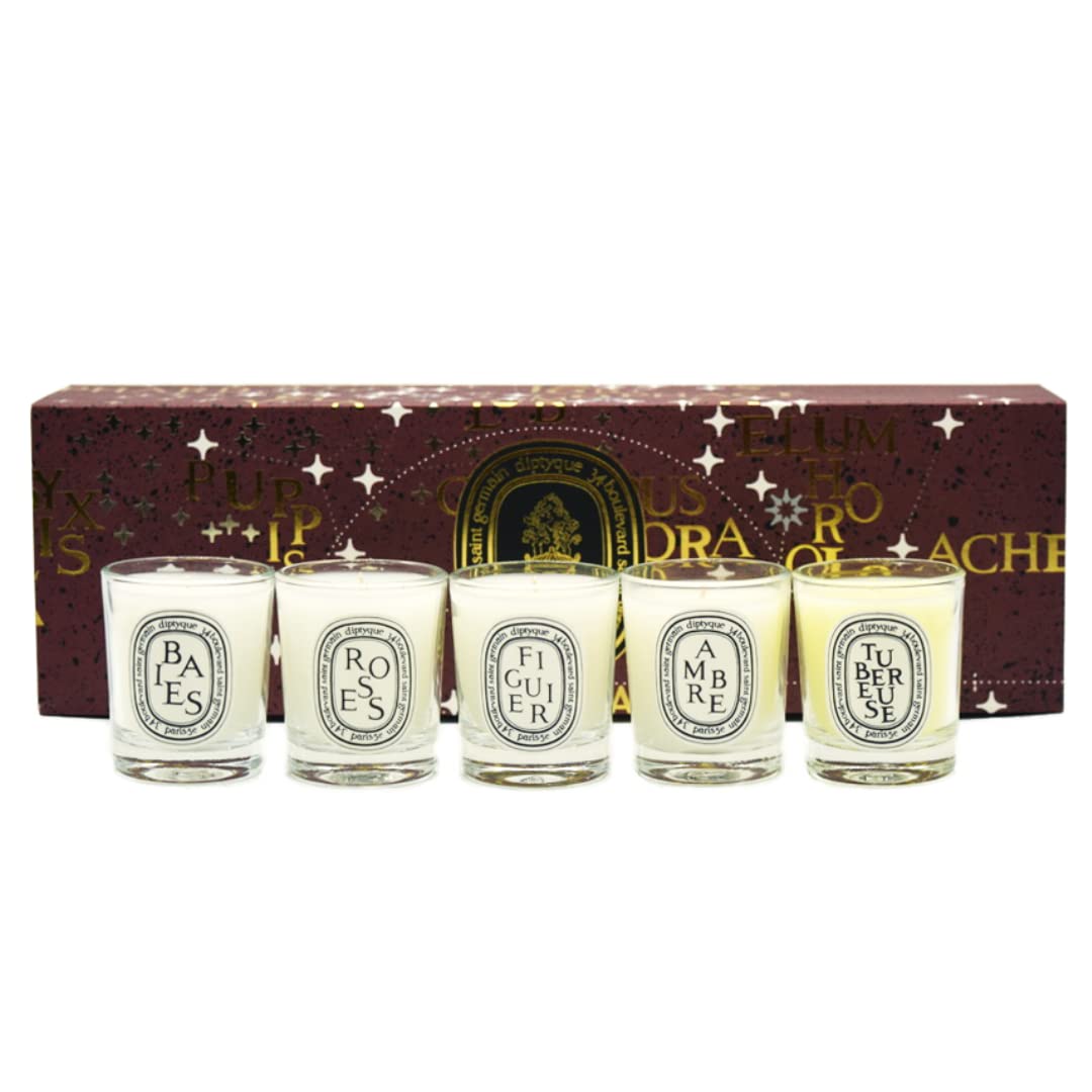 Amazon.co.jp: Diptyque 35g 小さな香り付きキャンドル 5本セット 限定