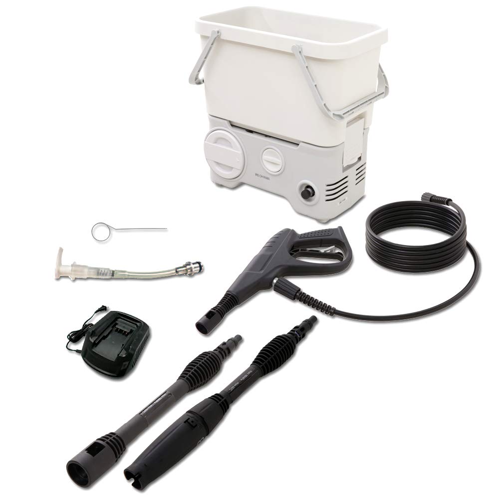 Amazon | アイリスオーヤマ 充電式 高圧洗浄機 タンク式 場所を選ばす