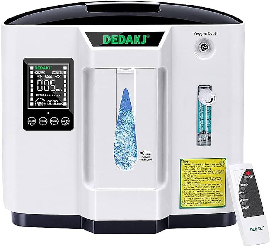 DEDAKJ Vogvigo AC 220V Oxygen Concentrator, 1-6Liter/min