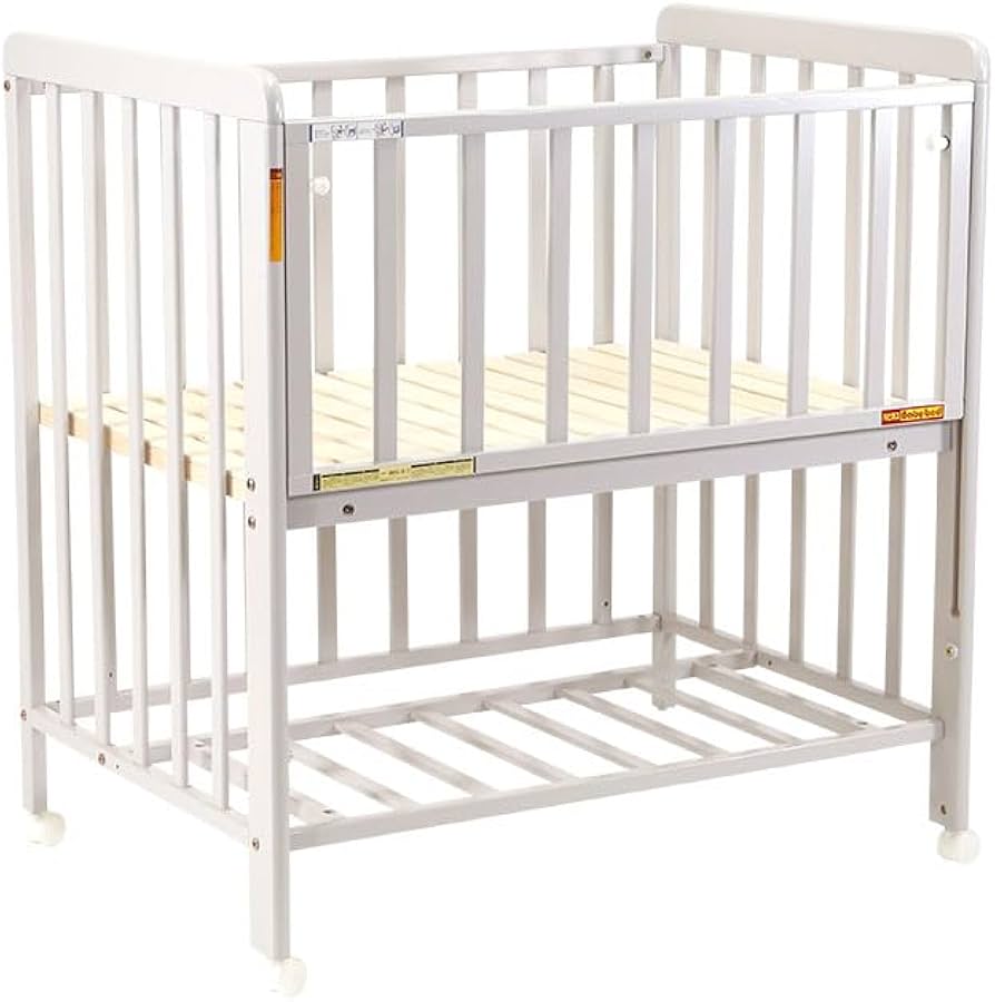 Amazon.co.jp: ヤトミ ベビーベッド ミニサイズ ミミ2 グレー MM552GR