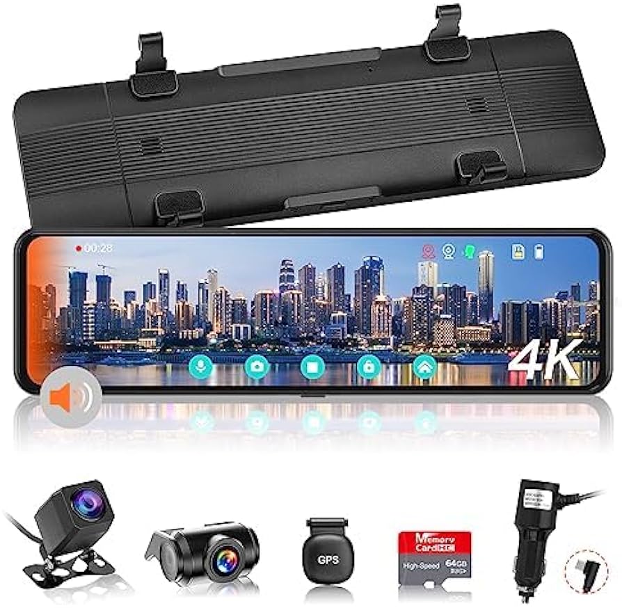 Amazon.co.jp: VANBAR 前後カメラ ミラー型 ドライブレコーダー : 車