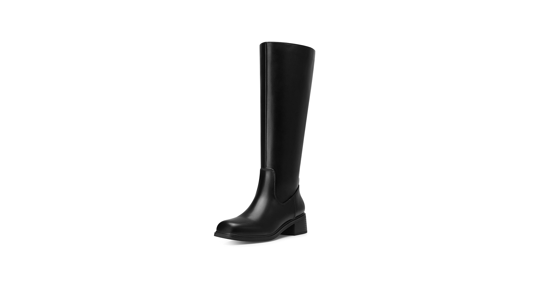 Amazon.com | CELLENZ Womens Knee High Boots: Square Toe Low Heel