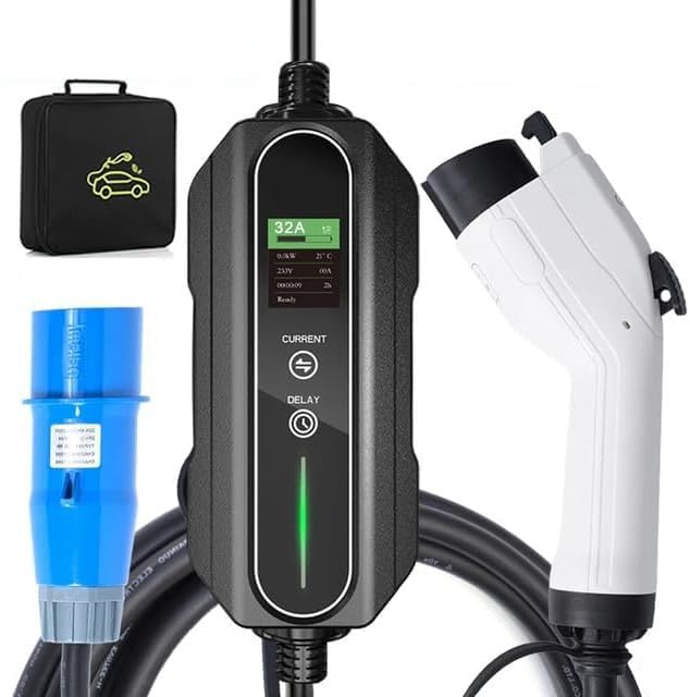 Amazon.co.jp: 電気自動車用6KW対応 普通充電ケーブル 5m リーフ