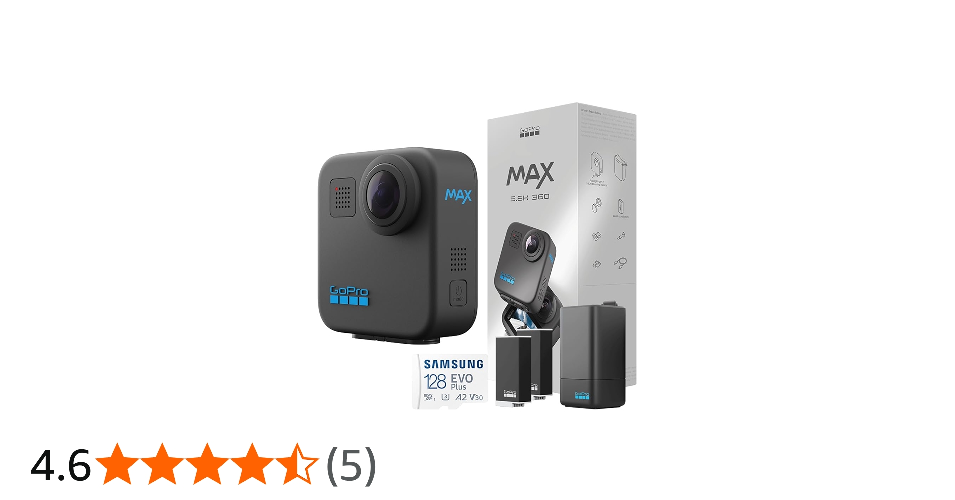 Amazon | GoPro公式限定 GoPro MAX + デュアルバッテリーチャージャー