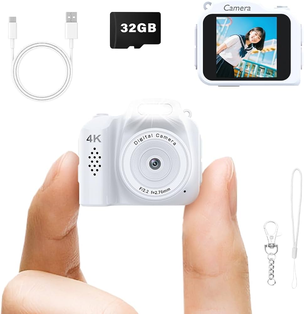 Amazon.co.jp: 【2025業界超小サイズ】CHUDA デジタルカメラ 4K ミニ