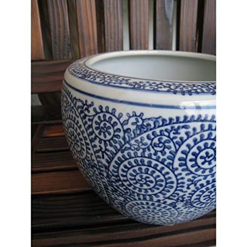 Amazon.co.jp: ウッドギャラリー樹 蛸唐草 ミニ火鉢 水鉢 火鉢 鉢