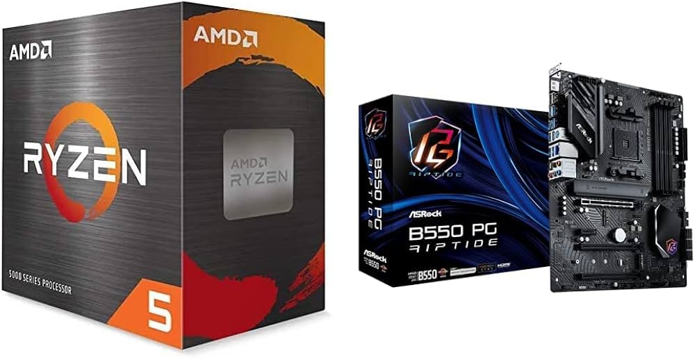 Amazon | AMD CPU Ryzen 5 5600X 100-100000065BOX + ASRock B550 ATX