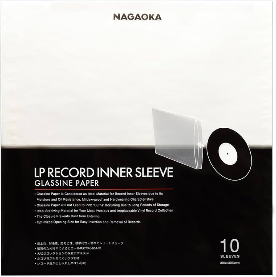 Amazon.co.jp: NAGAOKA LPレコードインナースリーブ グラシン紙製