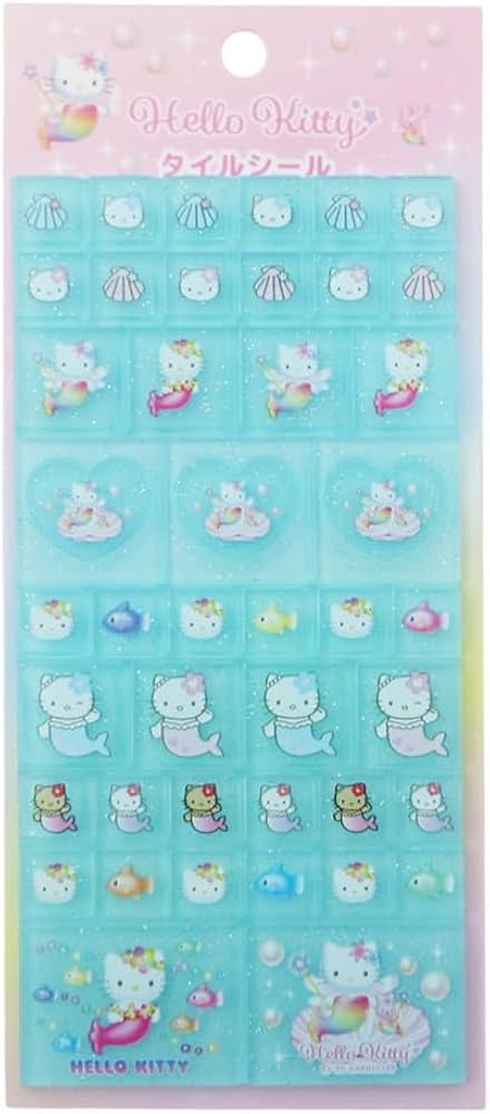 Amazon | ハローキティ タイルシール マーメイド KT19-07 | シール