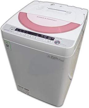 Amazon.co.jp: シャープ 6.0kg 全自動洗濯機 ピンク系SHARP 穴なし槽