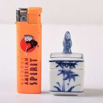 Amazon.co.jp: 茶道具 京焼 平安 橋本龍岳造 染付 有馬筆 香合 共箱 V