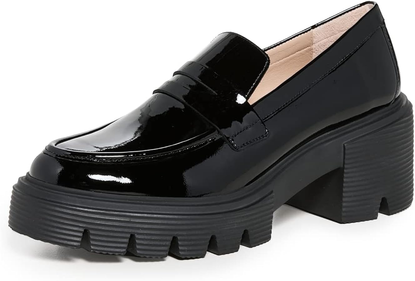 Amazon.com | Stuart Weitzman Women's Soho Loafers, Black, 11