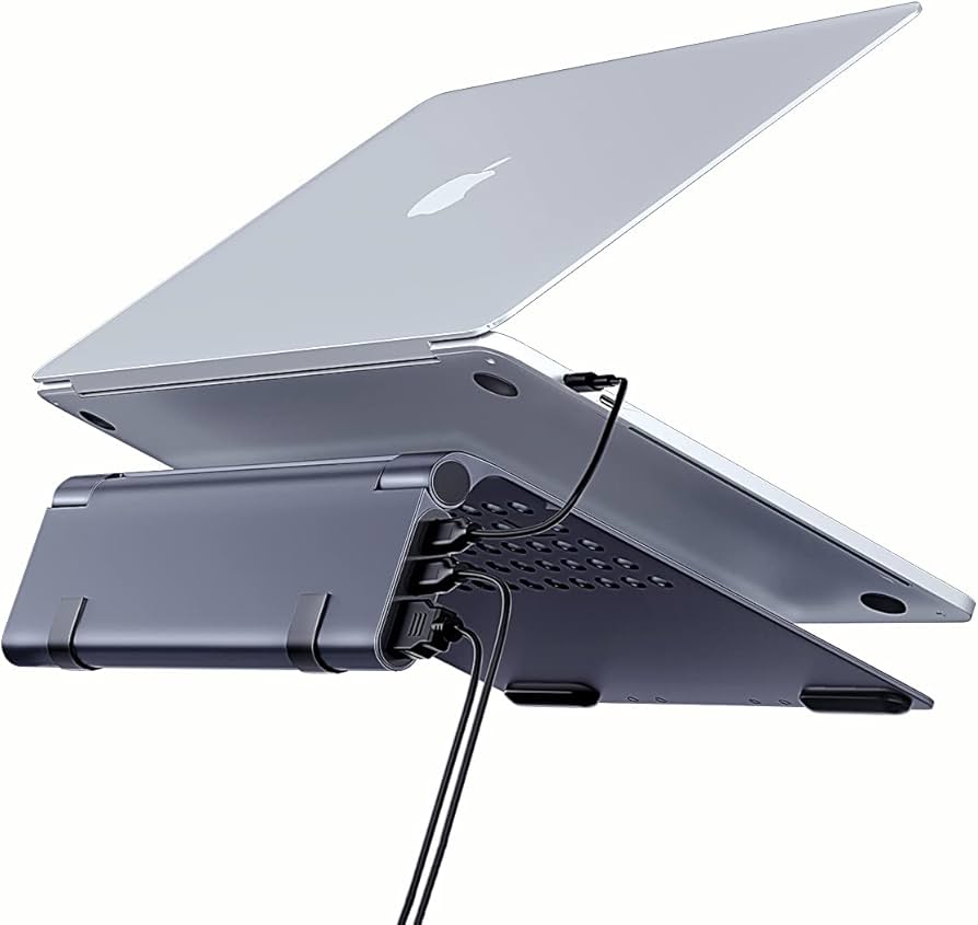 Amazon.co.jp: C-J-W USBハブ&PCスタンド両立 ノートパソコン